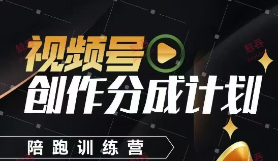 视频号创作分成计划陪跑训练营，手把手教会你如何制作视频，细水长流型项目-小艾项目网