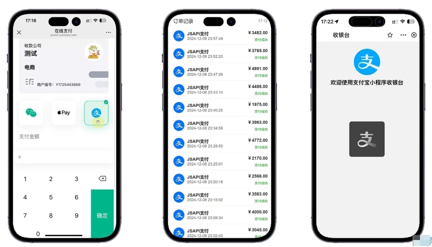 易支付 精美设计的支付收银台模板 门店收银管理系统 云支付收银台-小艾项目网