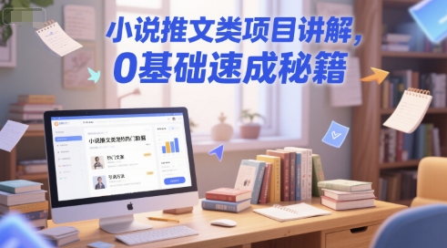 小说推文类项目讲解，0 基础速成秘籍-小艾项目网