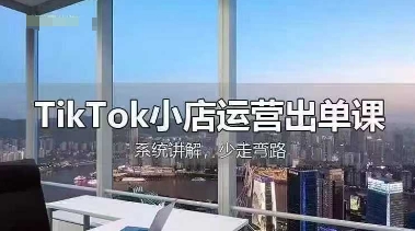 TikTok小店运营出单课，从开店选品、运营出单、发货回款，进行全流程讲解-小艾项目网