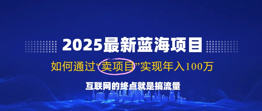 2025最新蓝海项目，零门槛轻松复制，月入10万+，新手也能操作！-小艾项目网