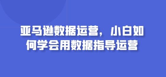亚马逊数据运营，小白如何学会用数据指导运营-小艾项目网