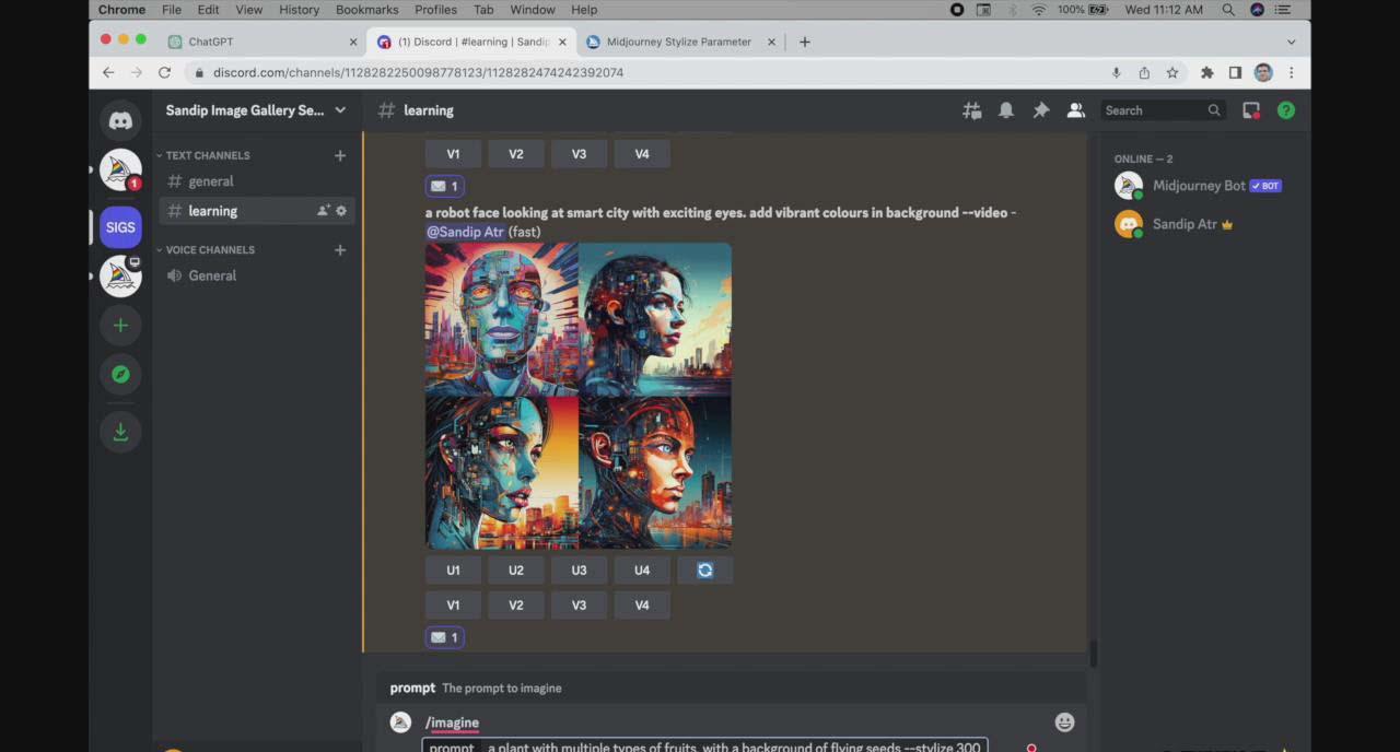 图片[2]-ChatGPT4 和 MidJourney AI 绘画聊天革命性指南教程-33节视频课-中英字幕-小艾项目网