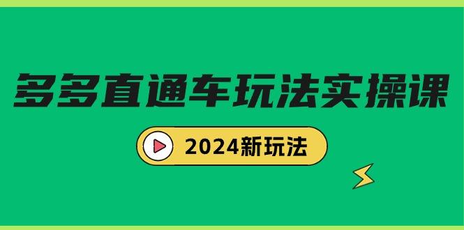 (9412期)多多直通车玩法实战课，2024新玩法(7节课)-小艾项目网