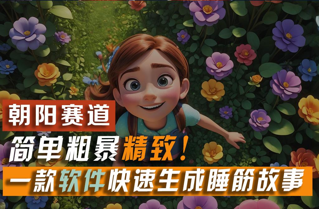 利用一款软件5分钟一条爆款睡筋故事，简单粗暴精致！小白月入2w+-小艾项目网