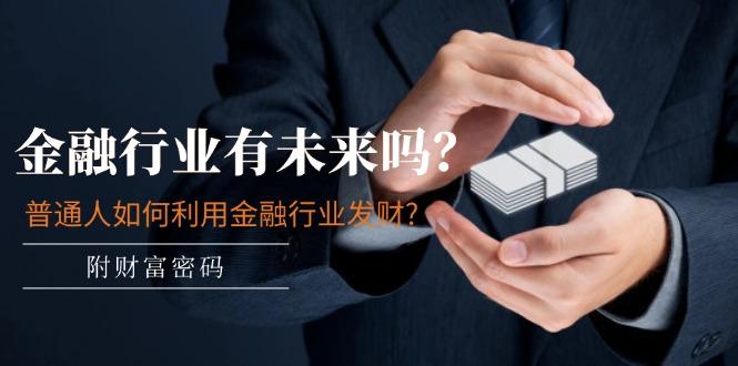 某付费文章：金融行业有未来吗？普通人如何利用金融行业发财?(附财富密码-小艾项目网