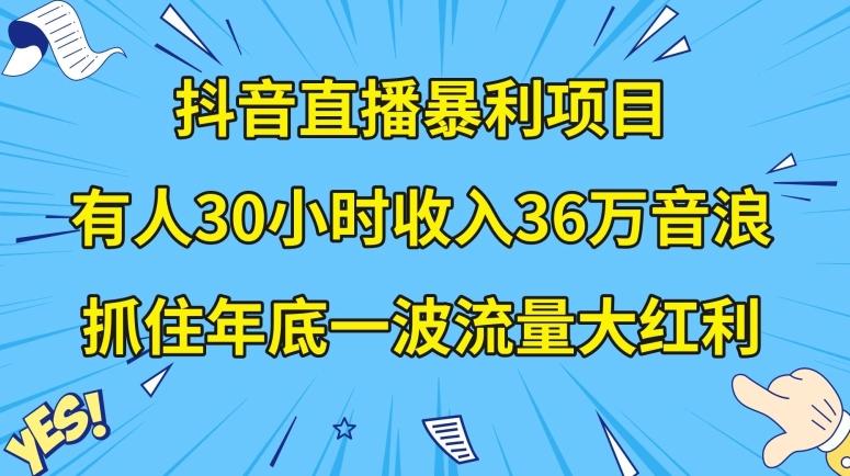 抖音直播暴利项目，有人30小时收入36万音浪，公司宣传片年会视频制作，抓住年底一波流量大红利【揭秘】-小艾项目网