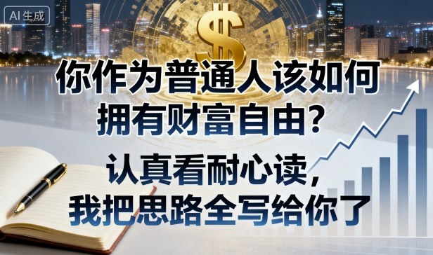 付费文章：你作为普通人该如何拥有财富自由？认真看耐心读，我把思路全写给你了-小艾项目网