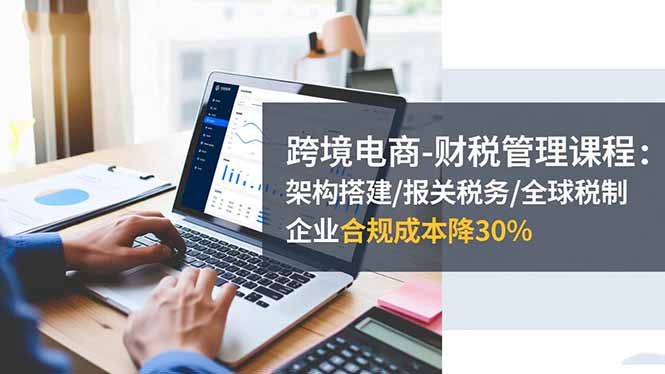 跨境电商-财税管理课程：架构搭建/报关税务/全球税制，企业合规成本降30%-小艾项目网