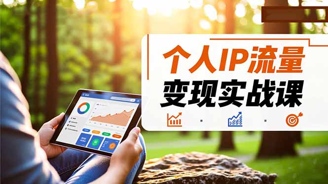 个人IP流量变现实战课，涵盖多平台引流、打造个人IP并实现稳定流量变现-小艾项目网