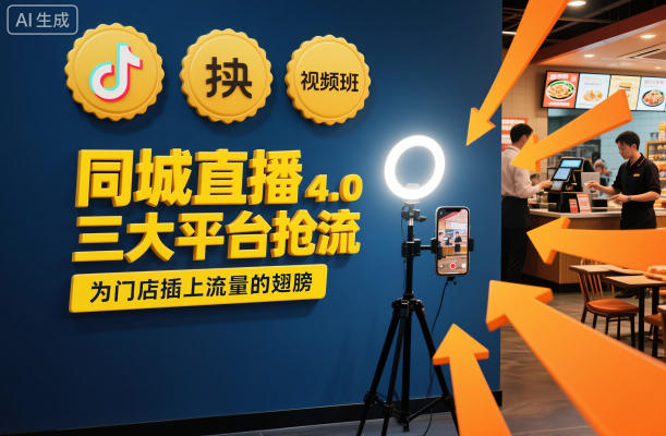 同城直播实操班4.0，三大平台抢流，为门店插上流量的翅膀-小艾项目网