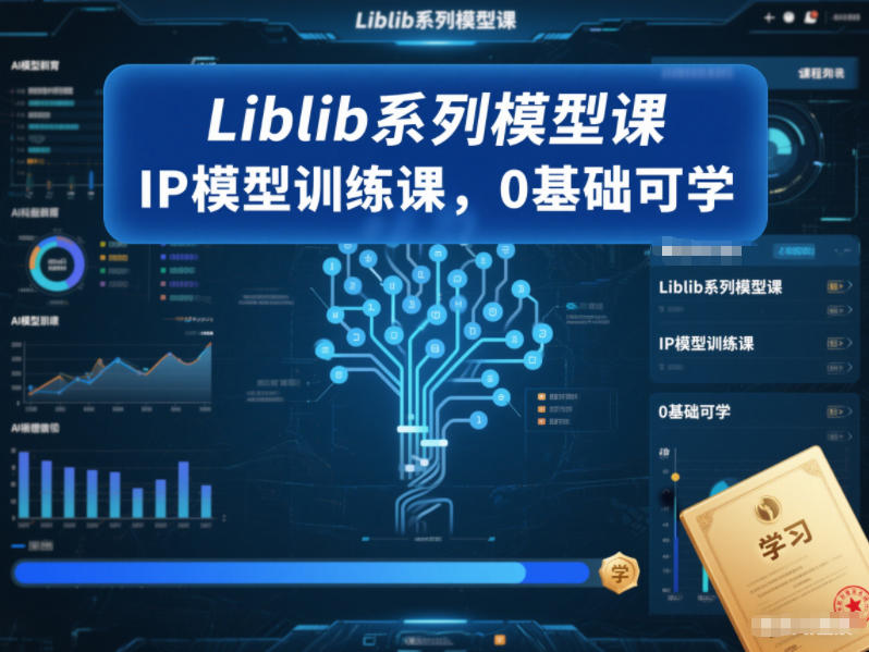 Liblib系列模型课，IP模型训练课，0基础可学-小艾项目网