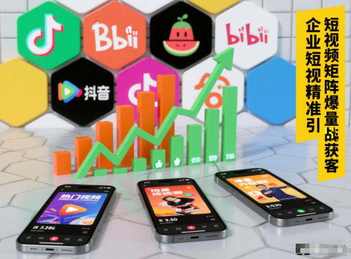 企业短视频精准引流矩阵获客，短视频矩阵爆量战法-小艾项目网