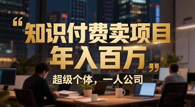 从0到年入百万：超级个体实战心得公开，个人IP×精准引流×成交系统全拆解-小艾项目网