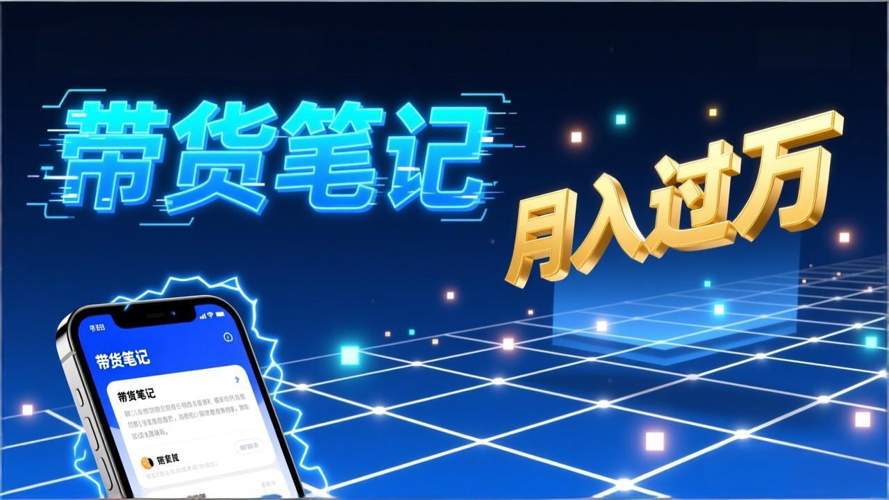 小红书爆款笔记带货实战：拆解封面标题正文全要素，手把手教你单篇笔记带货月入过万-小艾项目网