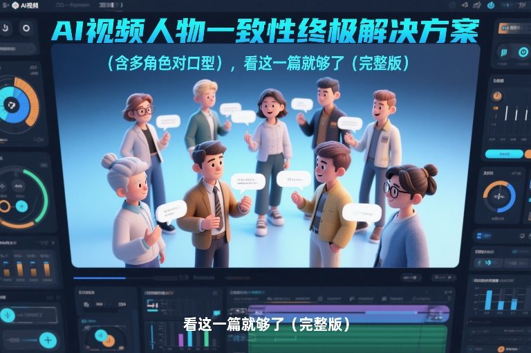 AI视频人物一致性终极解决方案(含多角色对口型)，看这一篇就够了(完整版)-小艾项目网