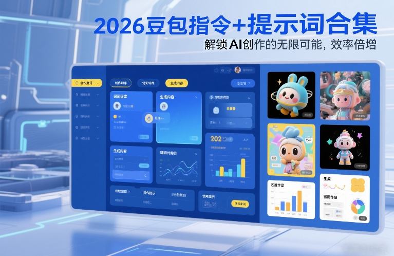 2026豆包指令+提示词合集，解锁AI创作的无限可能，效率倍增-小艾项目网