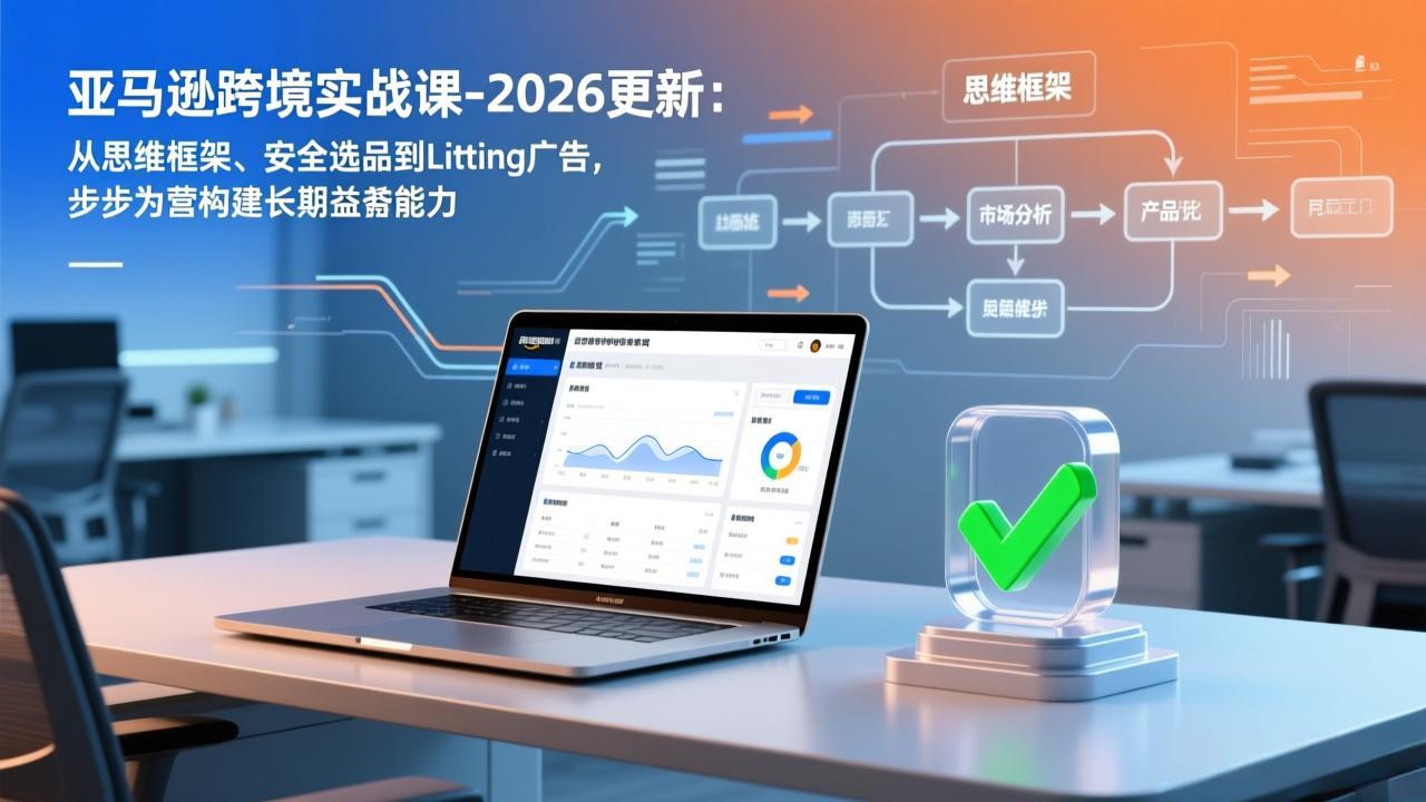 亚马逊跨境实战课-2026更新：从思维框架、安全选品到Listing广告，步步为营构建长期盈利能力-小艾项目网