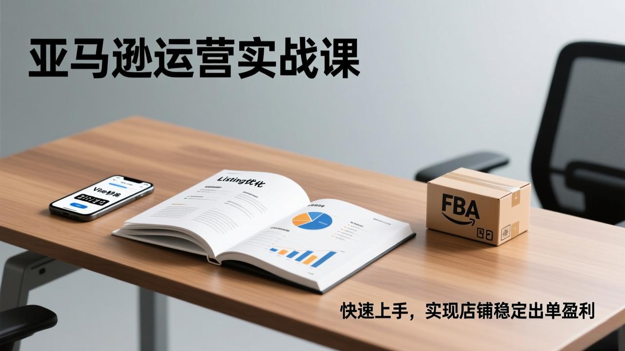 亚马逊运营实战课，Listing优化、Vine秒杀、FBA发货，快速上手，实现店铺稳定出单盈利-小艾项目网
