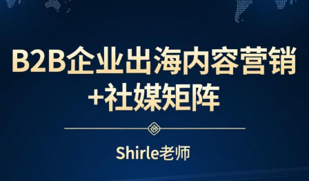 shirle老师·B2B企业出海内容营销+社媒矩阵-小艾项目网