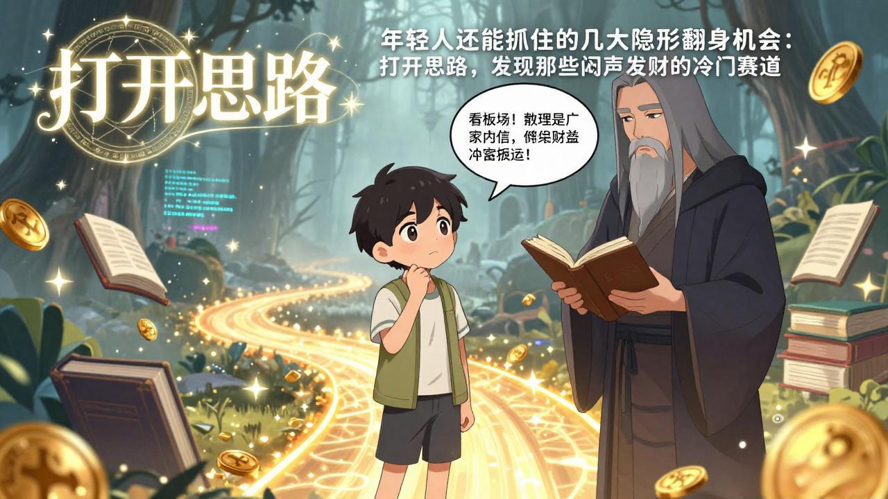 付费文1+2：年轻人还能抓住的几大隐形翻身机会：打开思路，发现那些闷声发财的冷门赛道-小艾项目网