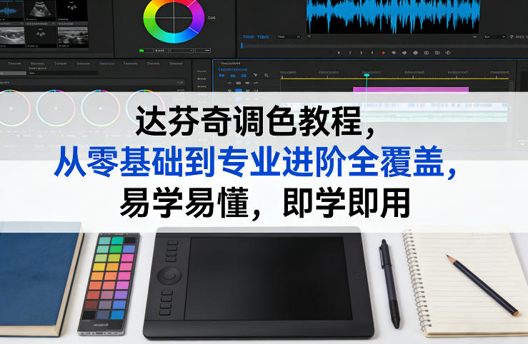 达芬奇调色教程，从零基础到专业进阶全覆盖，易学易懂，即学即用-小艾项目网