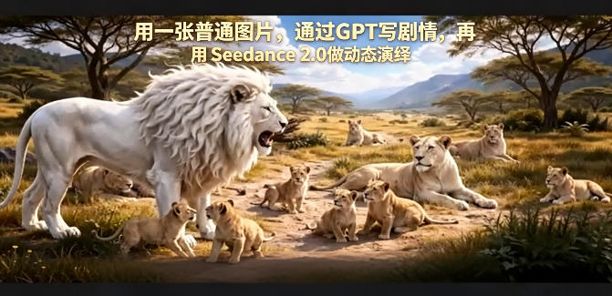 用一张普通图片，通过GPT写剧情，再用Seedance 2.0做动态演绎，居然能生成迪士尼风格搞笑动画-小艾项目网