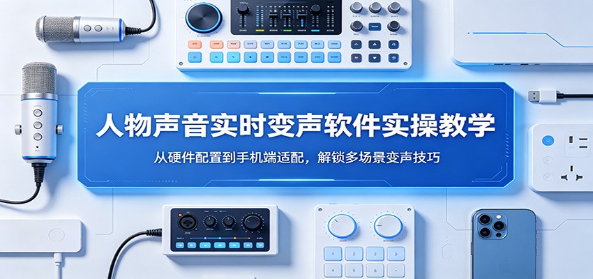 人物声音实时变声软件实操教学：从硬件配置到手机端适配，解锁多场景变声技巧-小艾项目网