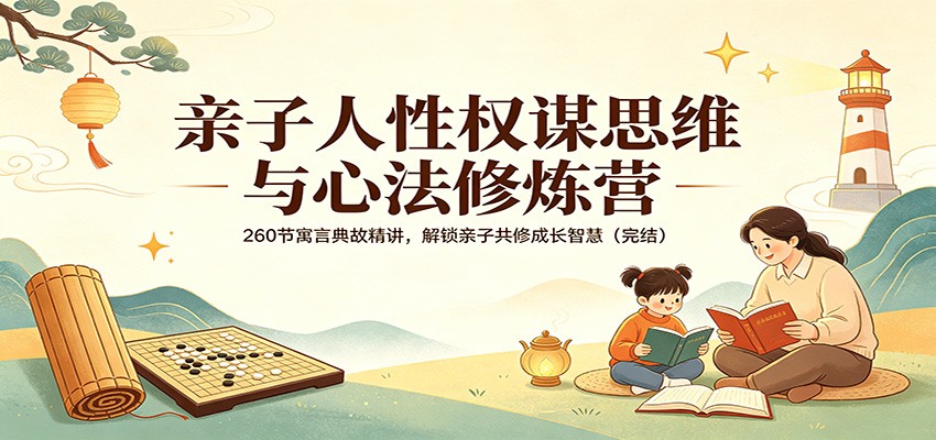 亲子人性权谋思维与心法修炼营：260节寓言典故精讲，解锁亲子共修成长智慧(完结)-小艾项目网