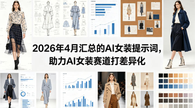 2026年4月汇总的AI女装提示词，助力AI女装赛道打差异化-小艾项目网