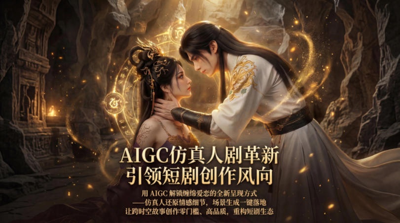 AIGC仿真人《合欢宗》短剧教学，用AIGC解锁缠绵爱恋的全新呈现方式，让跨时空故事创作零门槛、高品质，重构短剧生态-小艾项目网