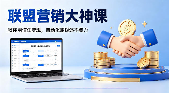 联盟营销大神课，教你用信任变现，自动化賺钱还不费力【原创双语字幕】-小艾项目网