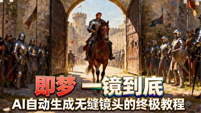 即梦AI一镜到底终极教程，智能补帧+运镜技巧，AI自动生成无缝丝滑长镜头高效出片-小艾项目网