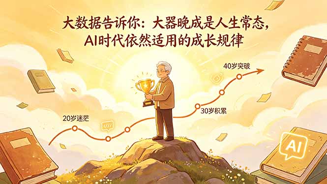 付费文章：大数据告诉你：大器晚成是人生常态，AI 时代依然适用的成长规律-小艾项目网