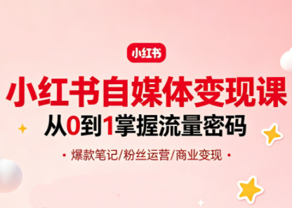大漂亮·小红书自媒体变现课-小艾项目网