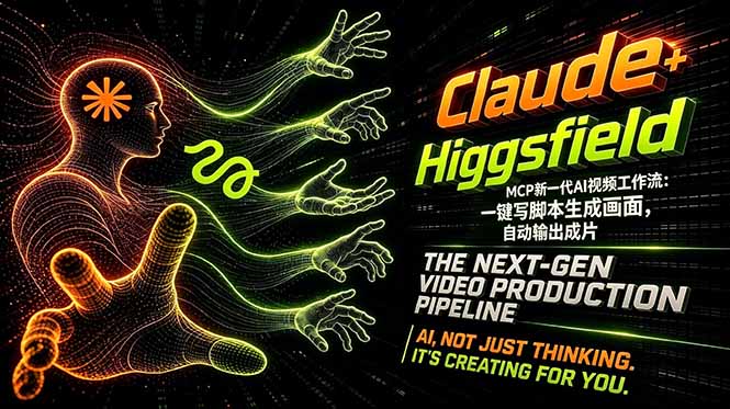 Claude+Higgsfield MCP新一代AI视频工作流：一键写脚本生成画面，自动输出成片-小艾项目网