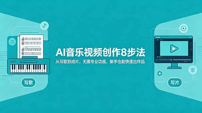 AI音乐视频创作8步法：从写歌到成片，无需专业功底，新手也能快速出作品-小艾项目网