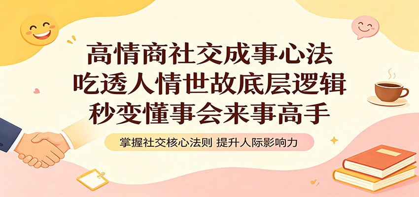 高情商社交成事心法：吃透人情世故底层逻辑，秒变懂事会来事高手-小艾项目网