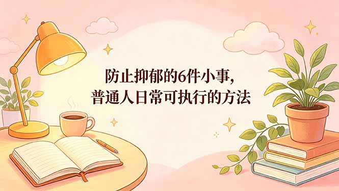 付费文章：防止抑郁的6件小事，普通人日常可执行的方法-小艾项目网
