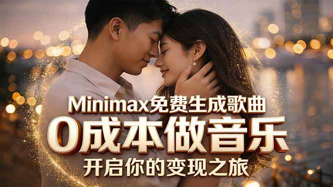 Minimax免费生成歌曲实测！0成本做音乐，说唱流行Lofi一键生成-小艾项目网