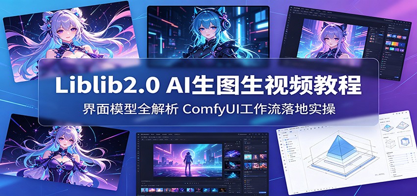 Liblib2.0 AI生图生视频教程：界面模型全解析，ComfyUI工作流落地实操-小艾项目网
