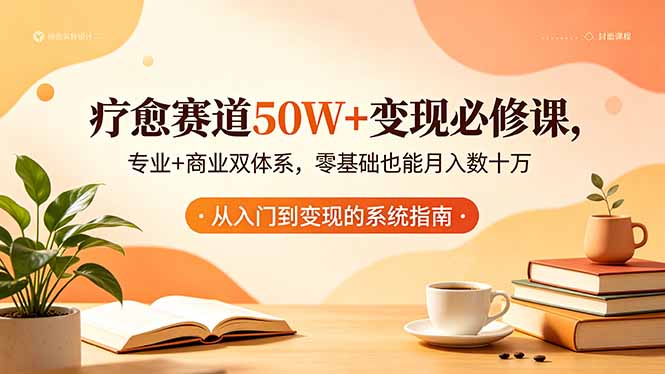 疗愈赛道50W+变现必修课，专业+商业双体系，零基础也能月入数十万-小艾项目网