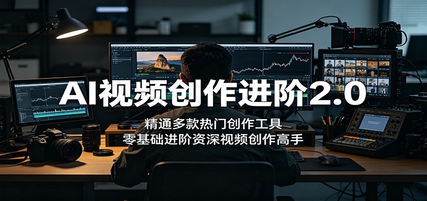 AI视频创作进阶2.0：精通多款热门创作工具，零基础进阶资深视频创作高手-小艾项目网