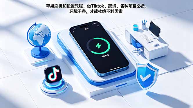 苹果刷机和设置教程，做Tiktok、跨境、各种项目必备，环境干净，才能杜绝不利因素-小艾项目网