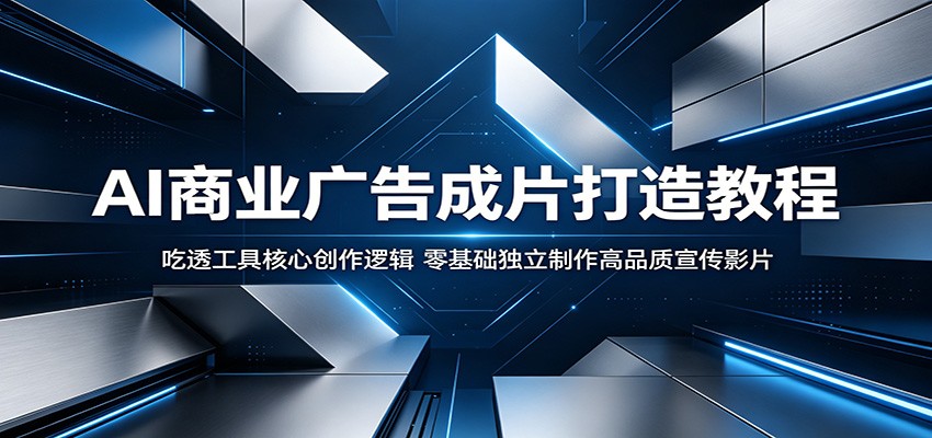 AI商业广告成片打造教程：吃透工具核心创作逻辑，零基础独立制作高品质宣传影片-小艾项目网