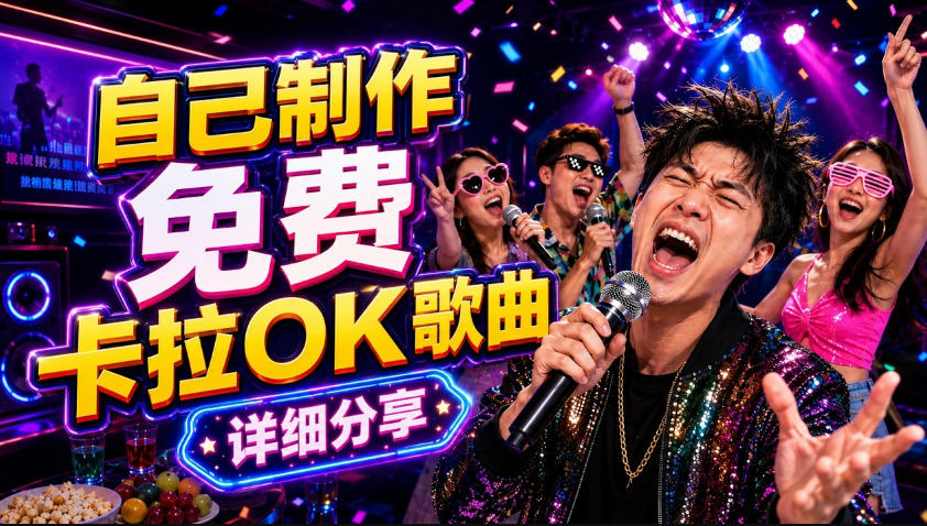零基础AI制作免费卡拉OK视频教程，从歌曲生成、音轨分离到字幕制作、视频导出，手把手教学-小艾项目网
