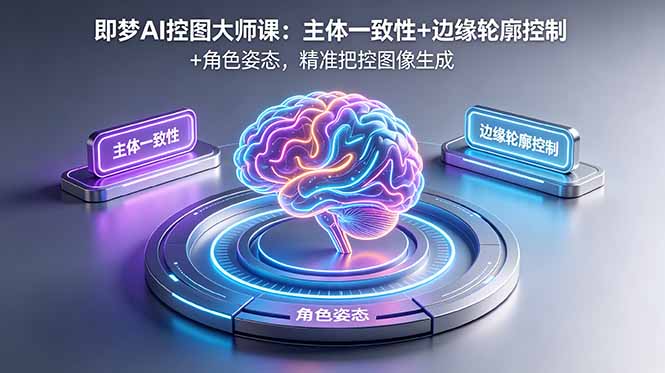 即梦AI控图大师课：主体一致性+边缘轮廓控制+角色姿态，精准把控图像生成-小艾项目网