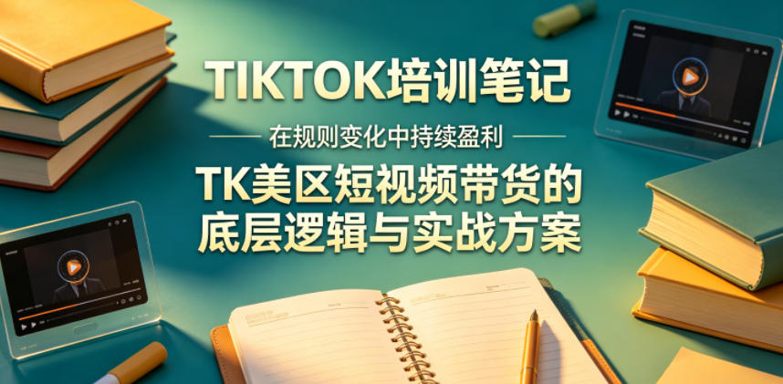 视界跨境TIKTOK4月17培训笔记，在规则变化中持续盈利，TK美区短视频带货的底层逻辑与实战方案【文档】-小艾项目网