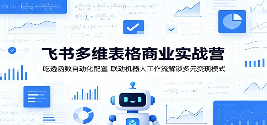 飞书多维表格商业实战营：吃透函数自动化配置，联动机器人工作流解锁多元变现模式-小艾项目网