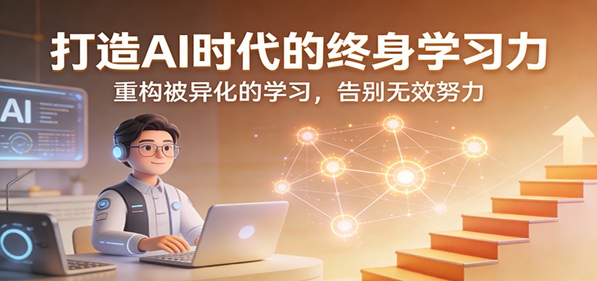 打造AI时代的终身学习力：重构被异化的学习，告别无效努力-小艾项目网